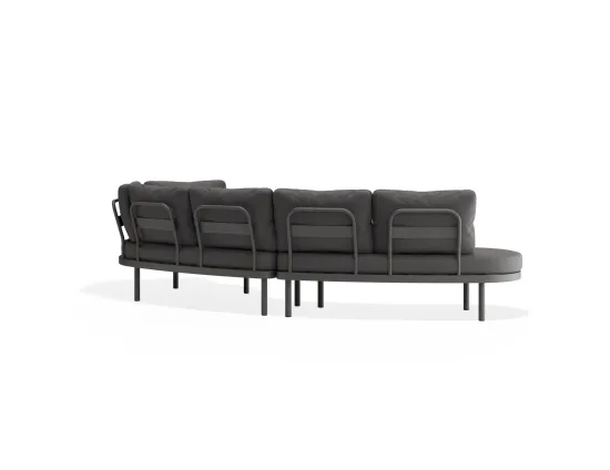 Aluna Outdoorsofa Configa Charcoal Darkgrey