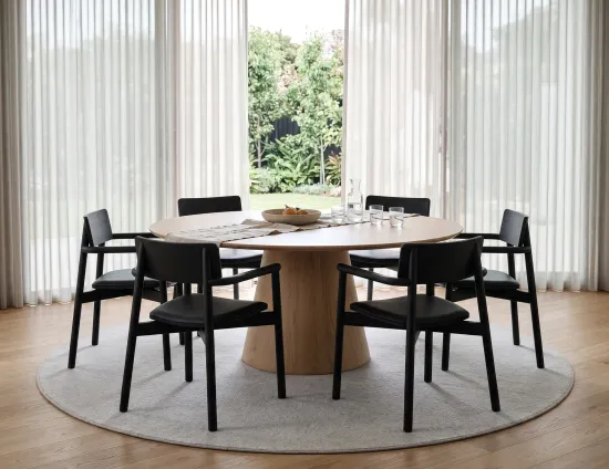 Black Andi Armchair Padded Seat