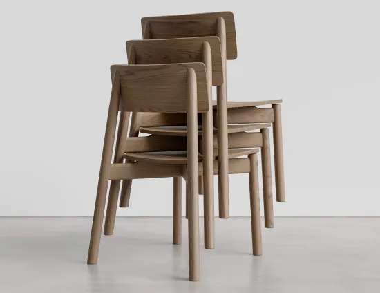 Andi Chair Stack Walnut Product