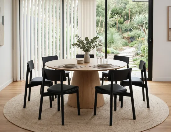 Black Upholstered Dining Chair