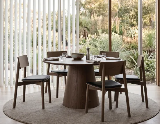 Walnut Table Setting