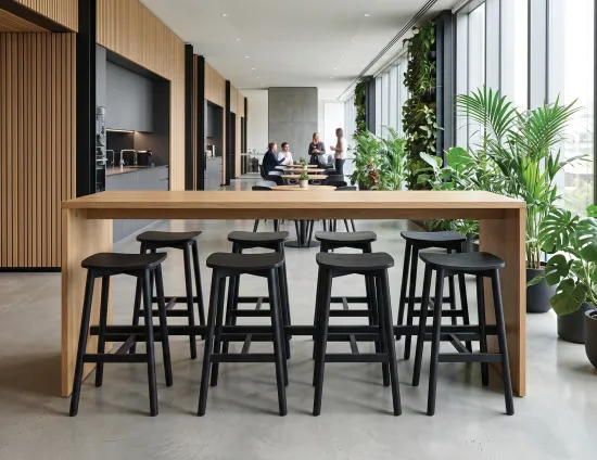 Andi Backless Bar Stool Black