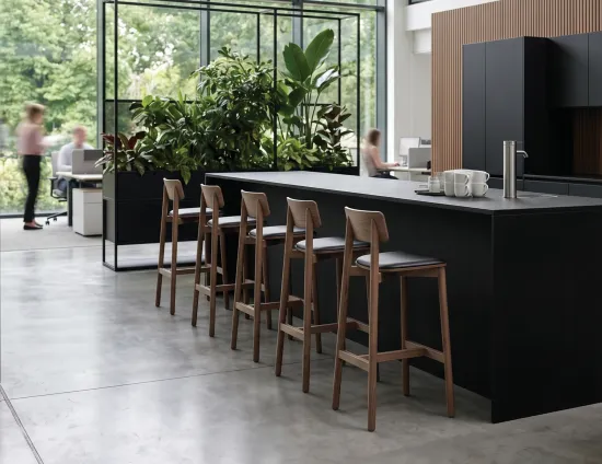 Bar Stool Walnut In Workplace