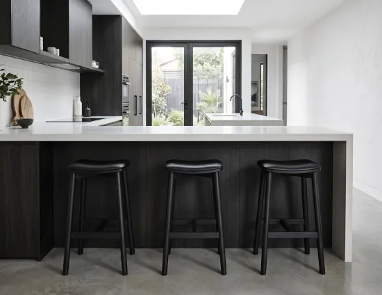 Black Kitchen With Modern Home