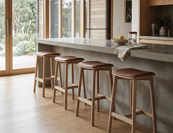 Counter Stools In Modern Home