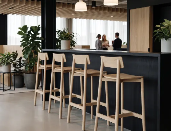 Office Workplace Natural Bar Stool
