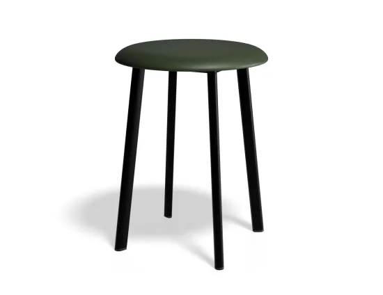 Atlas Lowstool Blackframe PU Green
