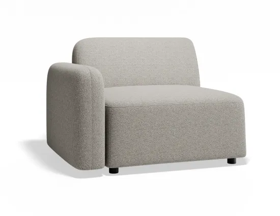 Atticus 1seaterleftarmrest Oystergrey