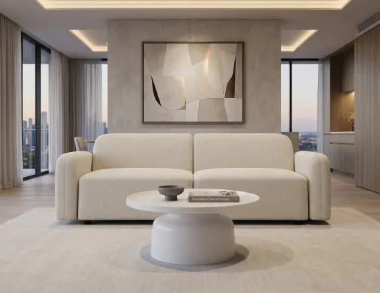 2 Seat Sofa With Coffee Table