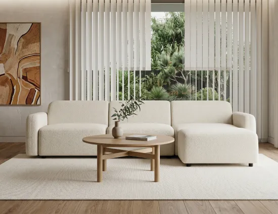 Atticus Sofa Nordica Round Coffee Table