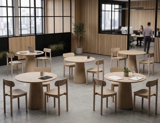 Circa 85 Table Natural Zara Chairs