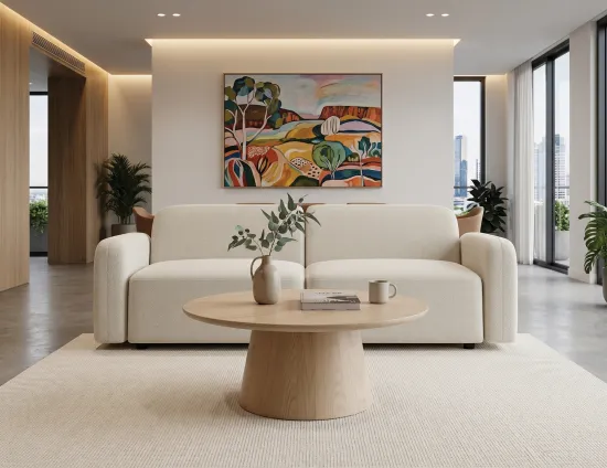 Apartment Sofa Small Boucle