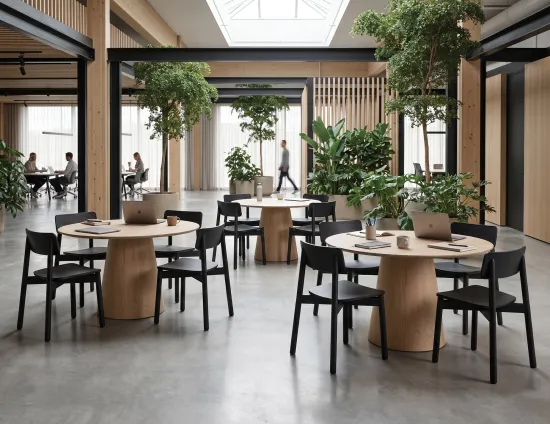 Circa 120 Natural Black Andi Chairs