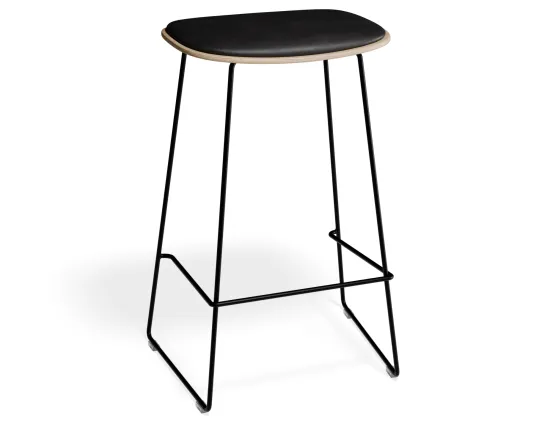 Elvav2 Kitchenstool Padded Ash Black Blackpu