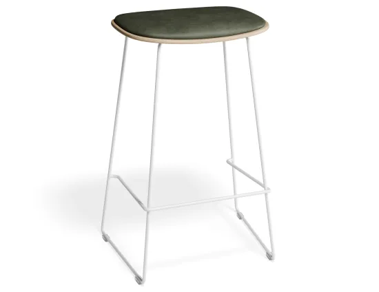 Elvav2 Kitchenstool Padded Ash White Greenpu