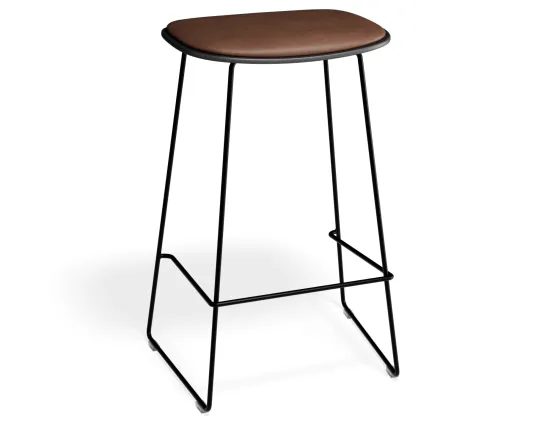 Elvav2 Kitchenstool Padded Black Black Tanpu