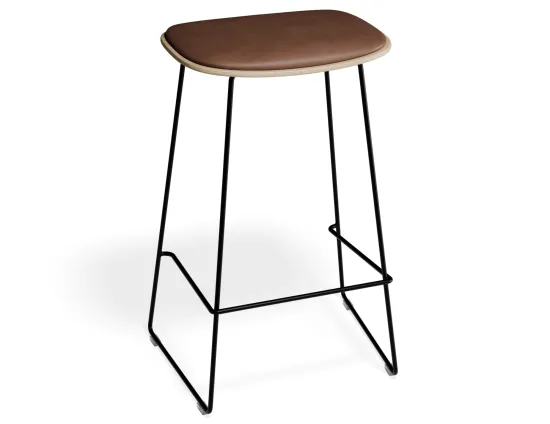 Elvav2 Kitchenstool Padded Ash Black Tanpu