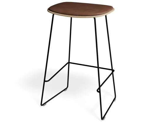 Elvav2 Kitchenstool Padded Ash Black Tanpu