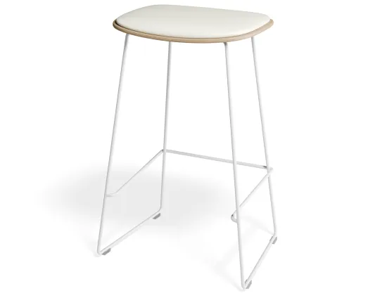 Elvav2 Kitchenstool Padded Ash White Whitepu