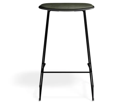 Elvav2 Kitchenstool Padded Black Black Greenpu