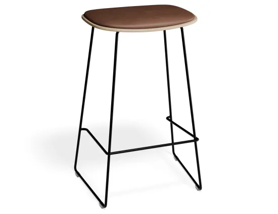 Elvav2 Kitchenstool Padded Ash Black Tanpu