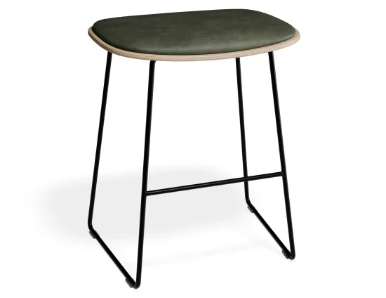 Elva Lowstool Padded Ash Black Greenpu