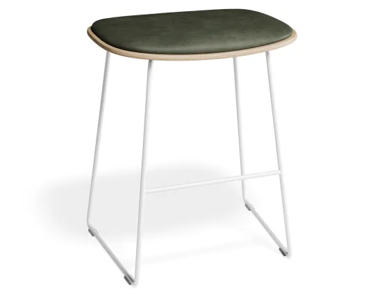 Elva Lowstool Padded Ash White Greenpu