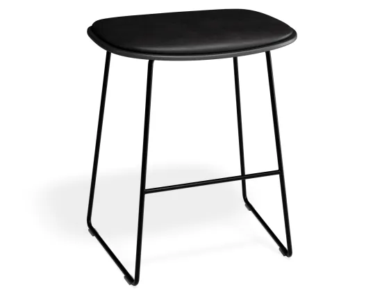 Elva Lowstool Padded Black Black Blackpu