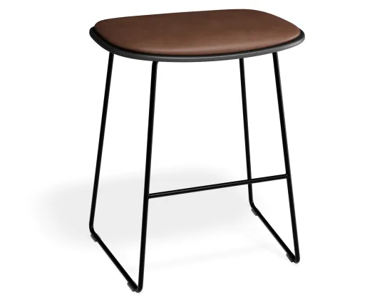 Elva Lowstool Padded Black Black Tanpu