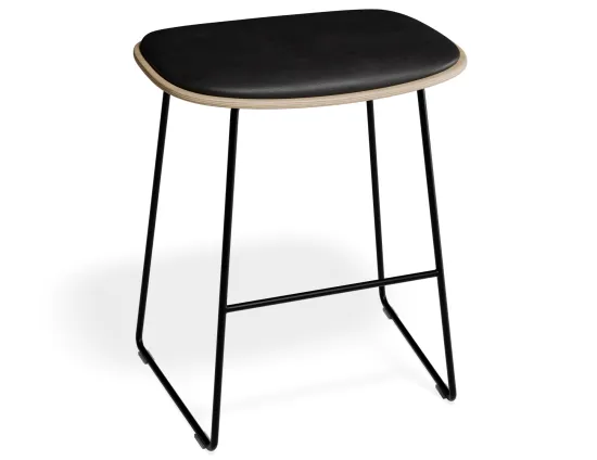 Elva Lowstool Padded Ash Black Blackpu