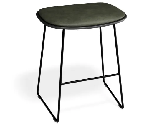 Elva Lowstool Padded Black Black Greenpuw