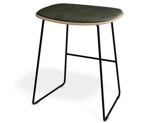Elva Lowstool Padded Ash Black Greenpu