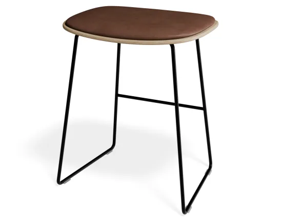 Elva Lowstool Padded Ash Black Tanpu