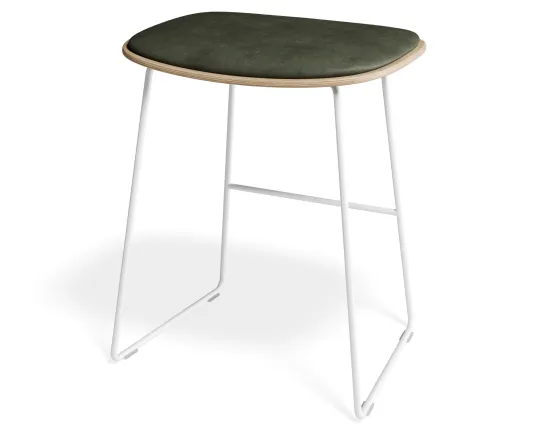 Elva Lowstool Padded Ash White Greenpu