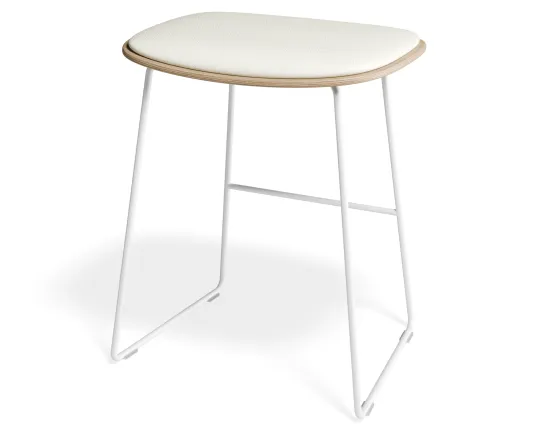 Elva Lowstool Padded Ash White Whitepu