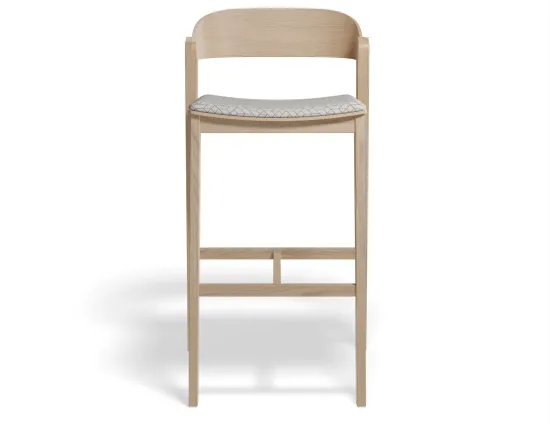 Grayson 75cmbarstool Pad Natural Geometricpattern