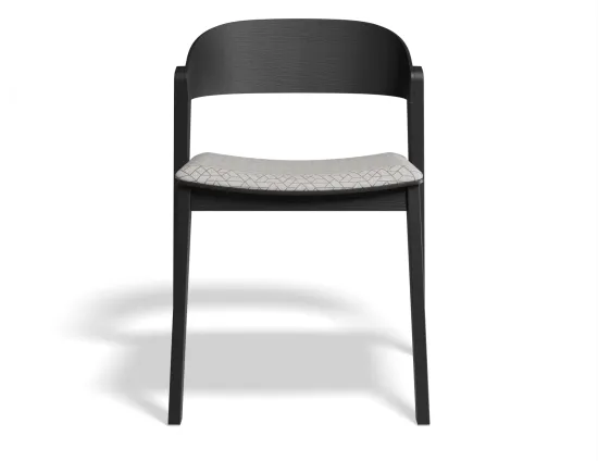 Grayson Chair Pad Black Geometricpattern