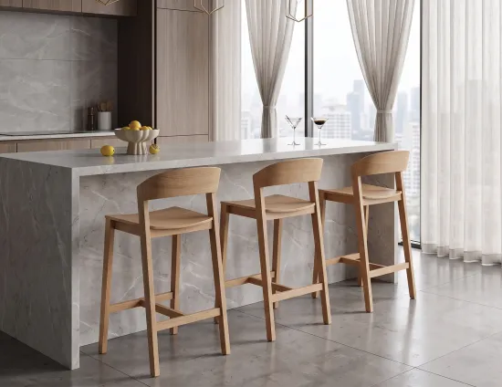 Grayson Oak Bar Stool Lifestyle Modern Home