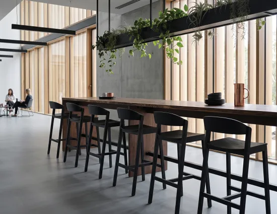 Level Modern Black Stool Lifestyle