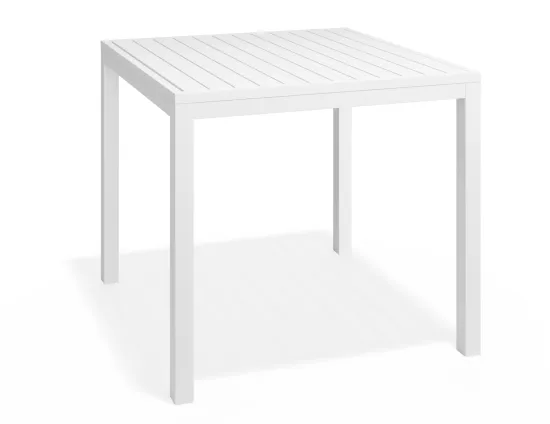 Halki Table 90x90 White