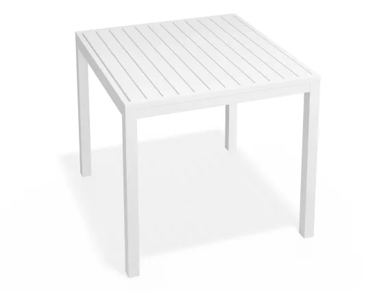 Halki Table 90x90 White