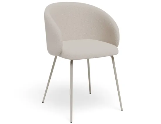 Henley Chair Metalleg Beigefawn Grey