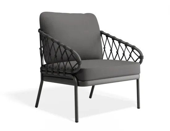 Kara Loungechair Charcoal