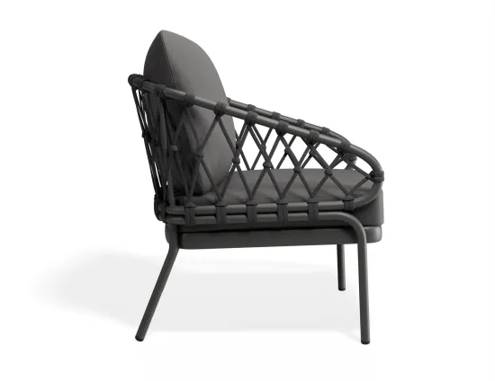 Kara Loungechair Charcoal