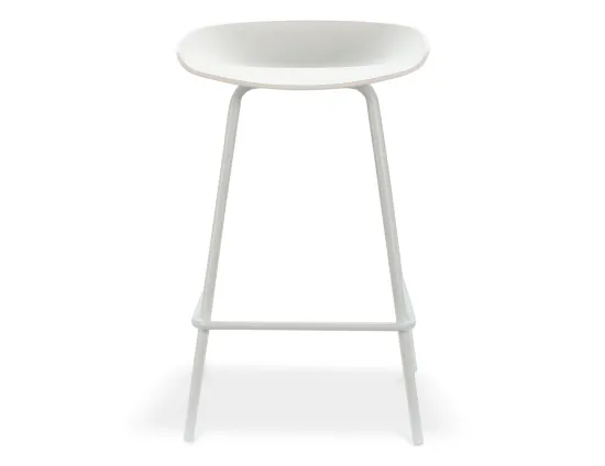 Kobe Metal Legs White Front
