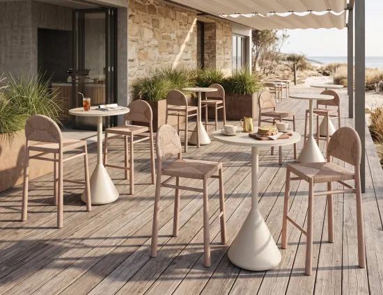 Calete Stools Outdoor Cafe Kora Bar Tables