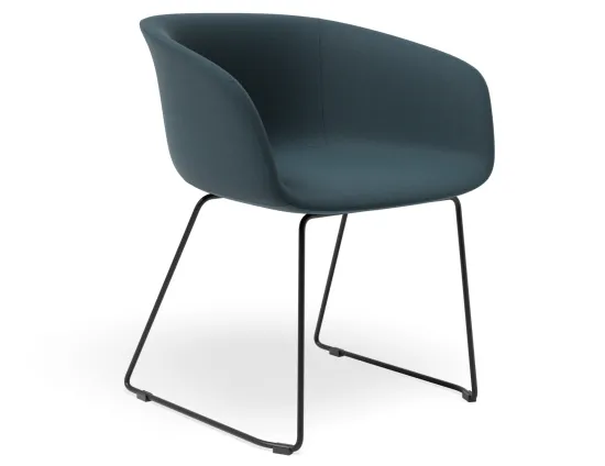 Lonsdale Armchair Sledbase Blue