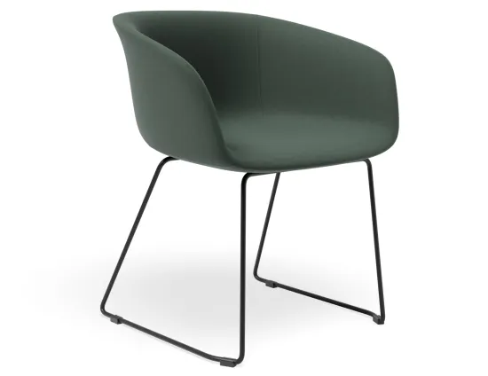 Lonsdale Armchair Sledbase Green