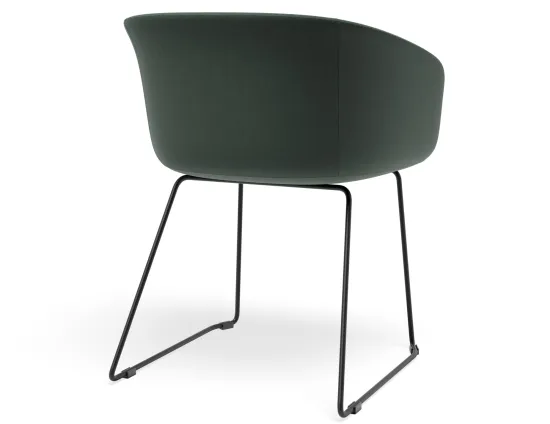 Lonsdale Armchair Sledbase Green