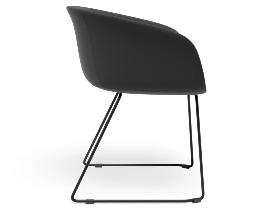 Lonsdale Armchair Sledbase Darkgrey